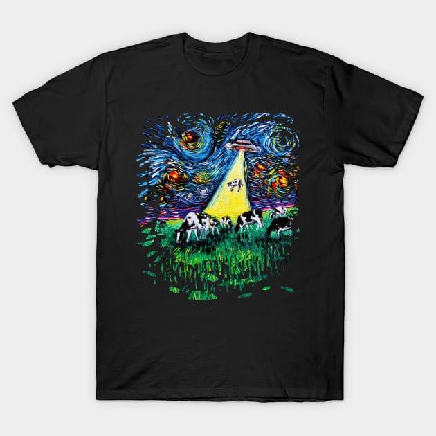 van Gogh Was Never Abducted (version 3) T-Shirt by sagittariusgallery